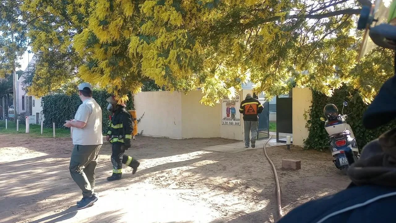 Principio de incendio en un asilo